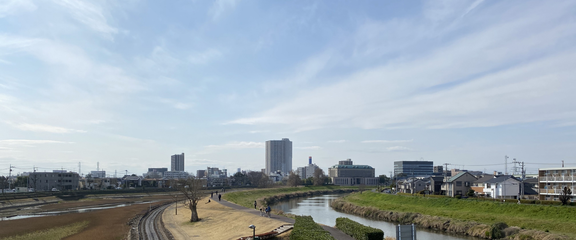 越谷市の町並み